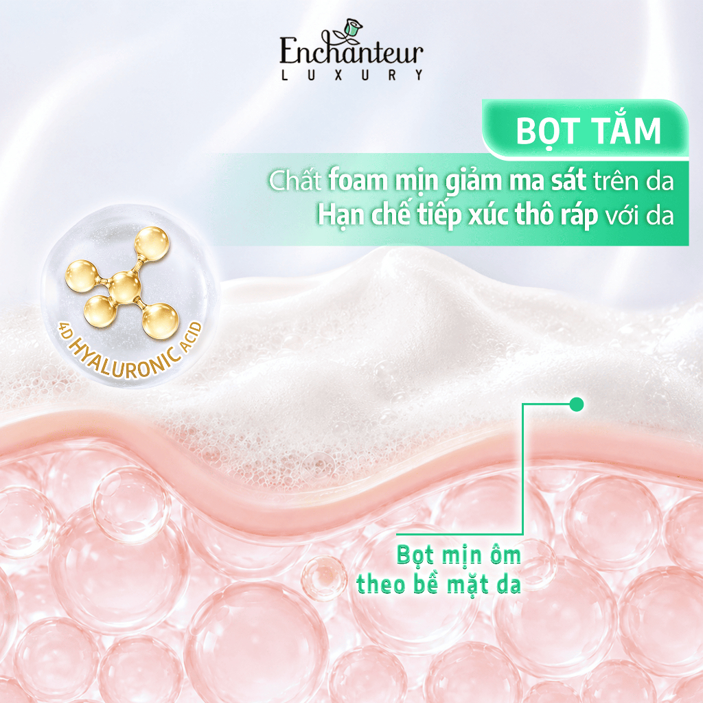 [SVIP] Trải Nghiệm COMBO Tắm Cao Cấp Enchanteur Luxury Dưỡng Da Sáng Mịn Chiết Xuất Hoa Trà/Hoa Mẫu Đơn