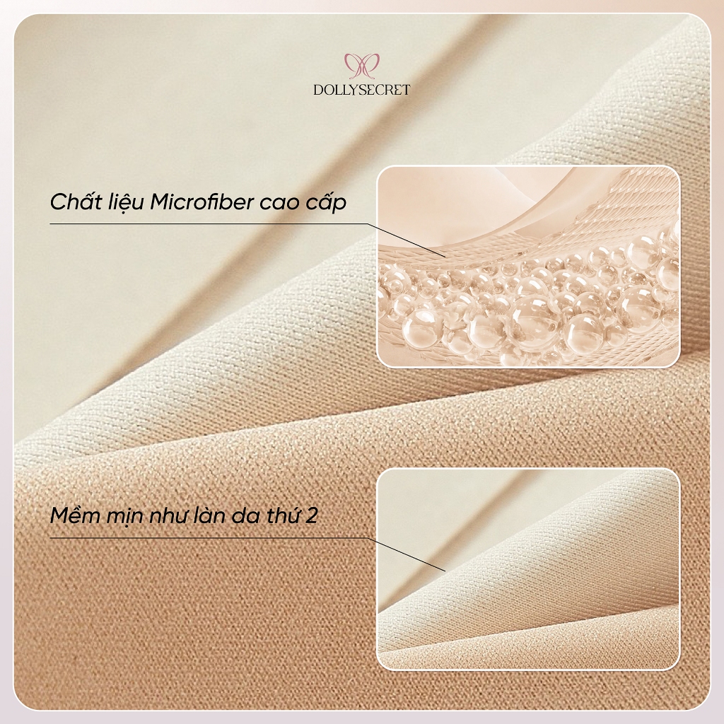 Áo lót nữ không gọng nâng đẩy tự nhiên DOLLY SECRET Không Mắc Cài Su Đúc Nữ A59