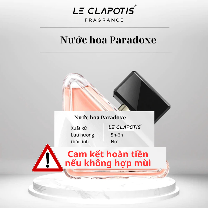 Nước hoa nữ Paradoxe EDP hương hoa cỏ Nữ tính, Ngọt ngào, Gợi cảm