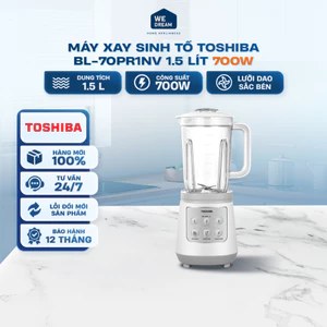 Máy Xay Sinh Tố Toshiba BL-70PR1NV 700W 2 Cối - Hàng Chính Hãng
