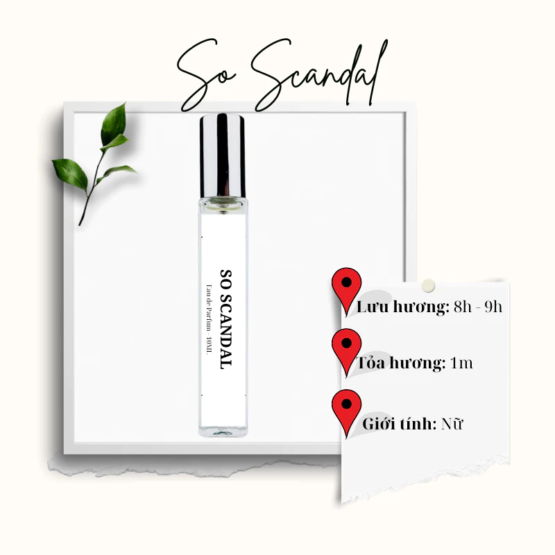 Nước hoa nữ So Scandal EDP | Nước hoa mùi hương Quyến rũ, Gợi cảm, Khiêu khích
