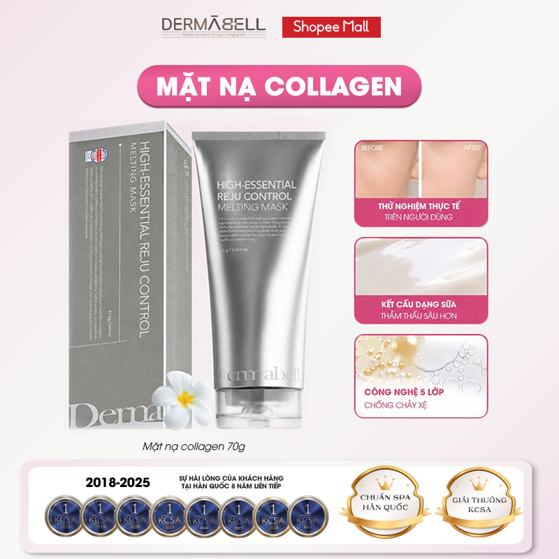 Mặt Nạ Collagen Dermabell Hỗ Trợ Dưỡng Da Cấp Ẩm, Làm Chậm Lão Hóa, Bảo Vệ Hàng Rào Da - Tuýp 70g