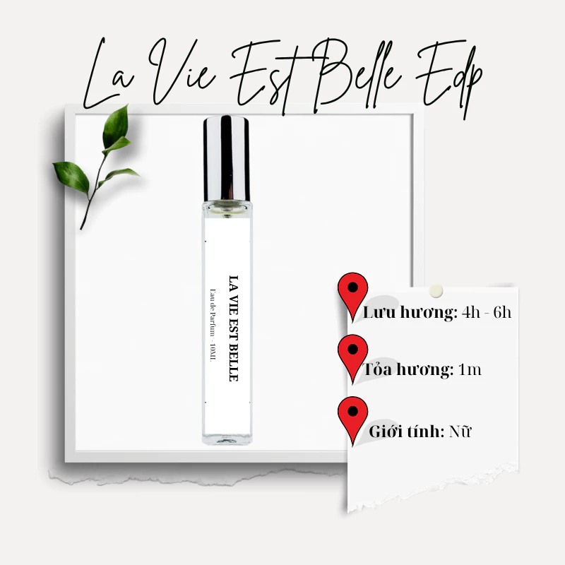 Nước hoa nữ La Vie Est Belle EDP | Nước hoa nữ ngọt ngào, Thanh lịch, Sang trọng, Tinh tế