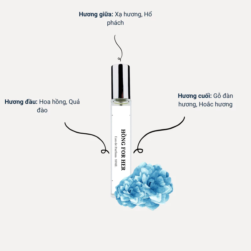 Nước hoa Nari Hồng For Her | Nước hoa nữ 10ml phong cách Tiểu thư, Quyến rũ, Kiêu kỳ