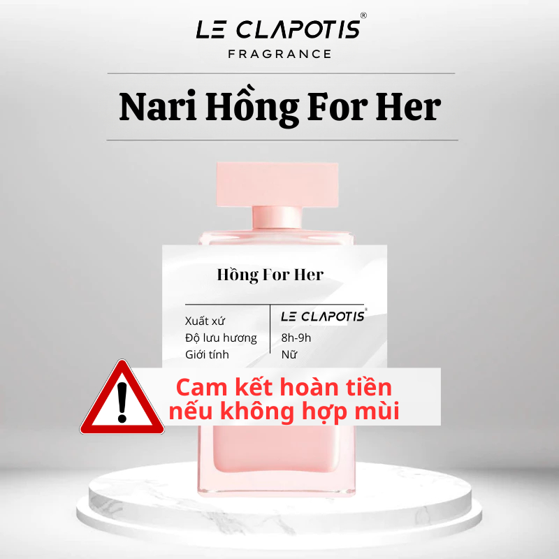 Nước hoa Nari Hồng For Her | Nước hoa nữ 10ml phong cách Tiểu thư, Quyến rũ, Kiêu kỳ