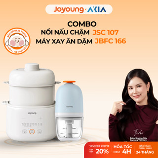 Combo Nồi nấu chậm Joyoung JSC-107 + Máy xay thức ăn dặm JFBC-166