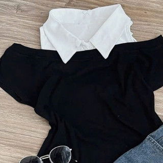 Sét áo ba lỗ mix trễ Vai Dáng Hottrend Kiểu Cách Thời Trang