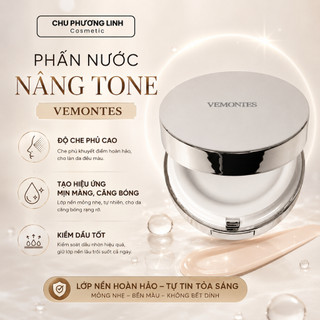 Phấn nước Vemontes Bạc Glowpot - Che phủ cao, căng bóng, lâu trôi, dưỡng da SPF50 PA++ MP0879