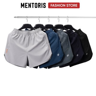 Quần Short Gió Thể Thao MENTORIS Siêu Nhẹ, Nhanh Khô Thoáng Khí Vận Động Thoải Mái MSR2617
