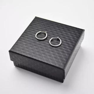 SNUOFO - Khuyên tai kẹp vành tai thiết kế độc đáo cảm giác cao cấp kẹp tai đinh tán vòng đơn giản khuyên tai giả