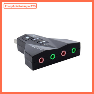 USB Sound Card 2.0 3D – Dùng Cho Máy Tính PC, Laptop Giúp Kết Nối Micro, Tai Nghe, Loa, Karaoke,...