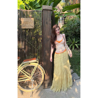 •𝙆𝙞𝙣𝙜𝙨𝙝𝙤𝙥𝙗𝙚𝙖𝙪𝙩𝙮•Áo Bra Ren Mix Váy Nhăn QC