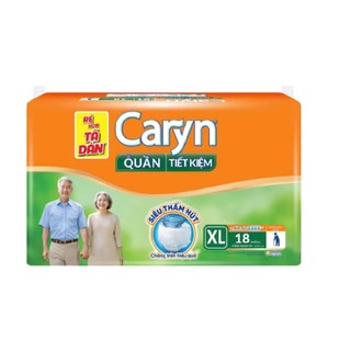 (Tặng lót tiết kiệm 20) Combo 6 lót caryn 14 hoặc (5 tặng 1) Combo 5 gói tã quần caryn tiết kiêm M18/ L18/ XL18 miếng