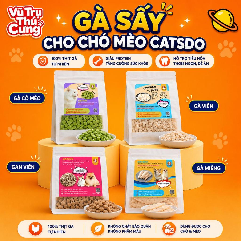 Ức Gà Sấy Khô Cho Chó mèo 100g