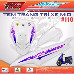 TEM XE MIO SPORT #110 (CHẤT LIỆU CAO CẤP - SIÊU NÉT - SIÊU ĐẸP - SIÊU CUTE)
