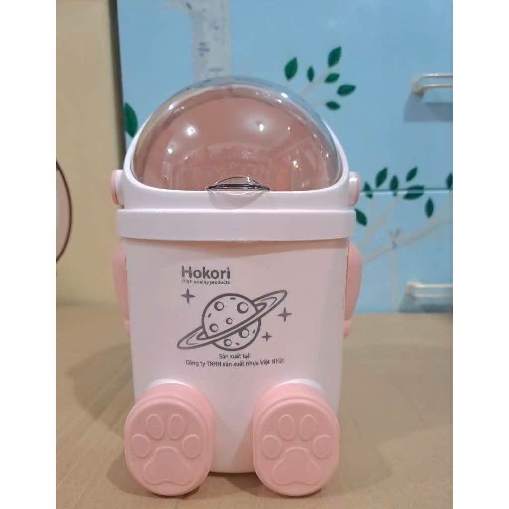 Thùng Rác Hình ROBOT Mini Việt Nhật, Thùng Rác HoKoRi Siêu Tiện Lợi, thùng rác mini để bàn. Tiện Lợi