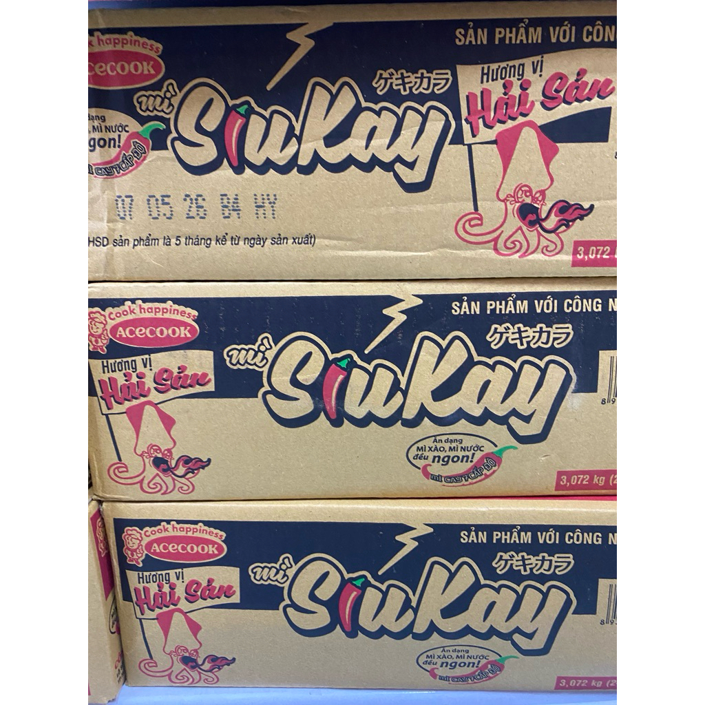 (Thùng 24 Gói)Mì SiuKay Đủ Vị – Cay Ngon Bùng Vị