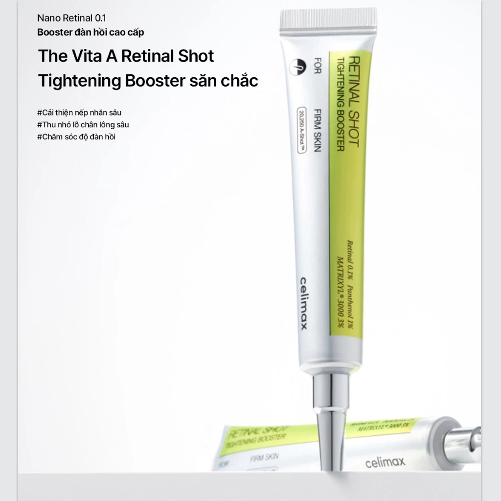 Tinh Chất Celimax The Vita-A Retinal Hỗ Trợ Trắng Sáng Da, Chống Lão Hóa và Thu Nhỏ Lỗ Chân Lông - Ever Queen