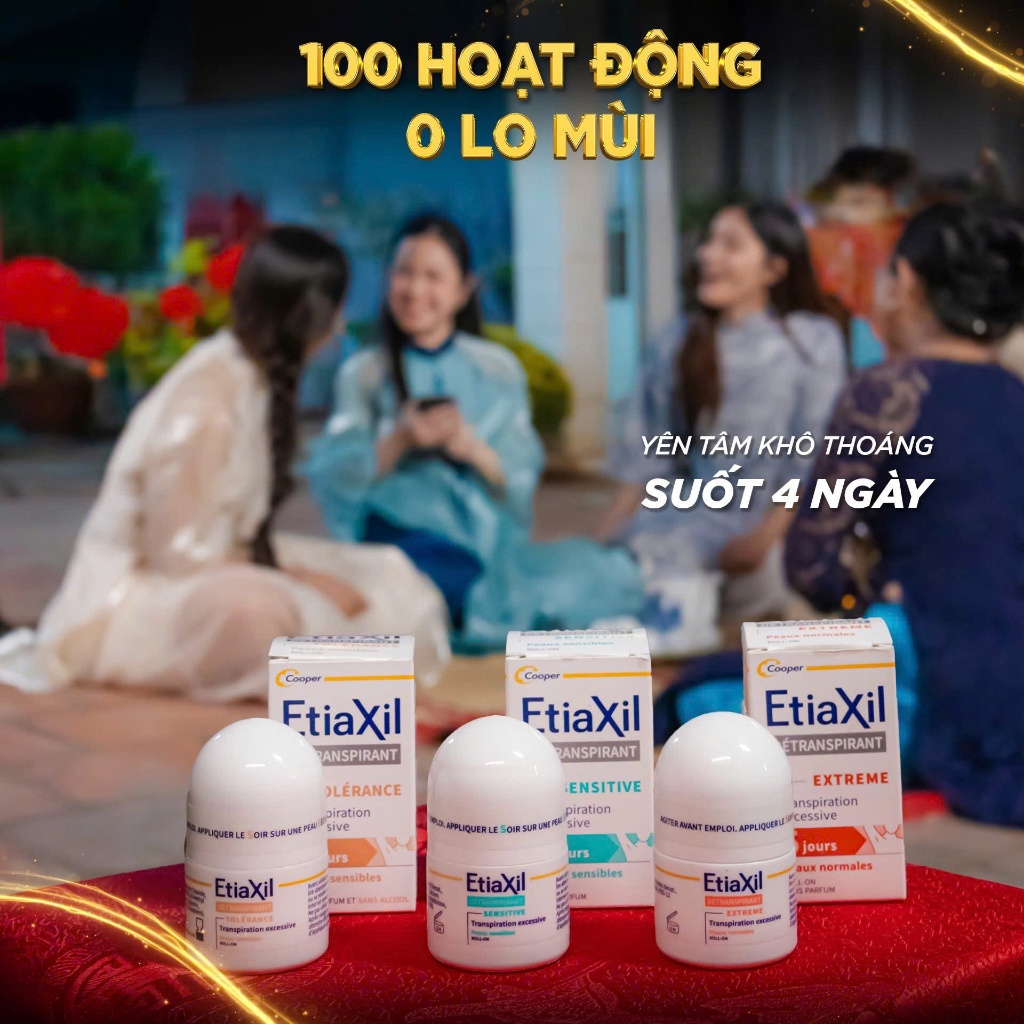 (Chính hãng) Lăn khử mùi Etiaxil Détranspirant 15ml - Ngăn tiết mồ hôi và khử mùi hiệu quả cho cơ thể