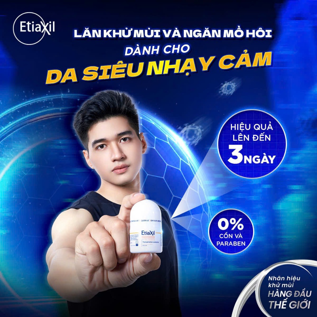 (Chính hãng) Lăn khử mùi Etiaxil Détranspirant 15ml - Ngăn tiết mồ hôi và khử mùi hiệu quả cho cơ thể