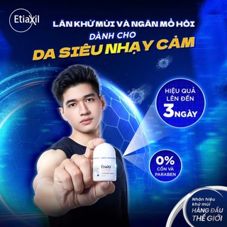 Lăn Khử Mùi Etiaxil Détranspirant 15ml - Ngăn Tiết Mồ Hôi Khử Mùi Cơ Thể Hiệu Quả Từ Lần Đầu Sử Dụng
