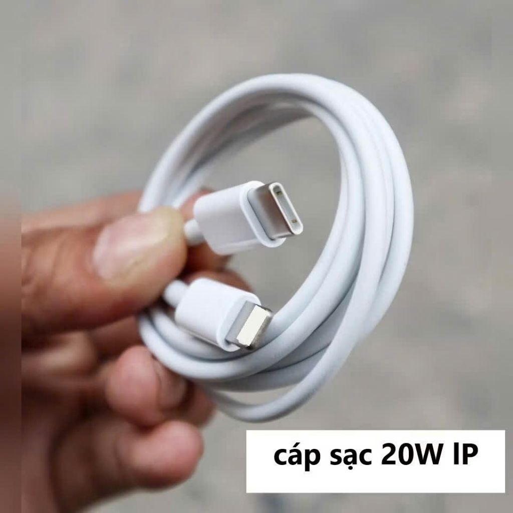 Cáp sạc nhanh USB-C to Lightning PD 20W, dài 1m