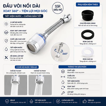 Vòi Lọc Nước Bồn Rửa Bộ Lọc Nước Trực Tiếp Tại Vòi DL131 Đa Năng Xoay Được 360 Độ Điều Hướng Nước