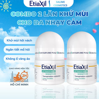 [Combo 2 Chai Tiết Kiệm] Lăn Khử Mùi Chuyên Sâu Etiaxil Sensitive Cho Da Nhạy Cảm 15ml x2