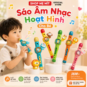 Sáo Âm Nhạc Hoạt Hình Cho Bé, Đồ Chơi Phát Triển Thính Giác, Âm Thanh Trong Trẻo, Chất Liệu ABS An Toàn