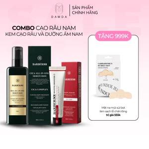 COMBO CHĂM SÓC NAM GIỚI TOÀN DIỆN BARBER [MUA 2 ĐƯỢC 3] - SKIN-08 | DAMDAVN