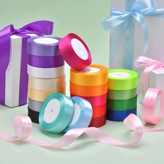 Ruy băng lụa 2.5cm Satin Vải Cuộn 22 Mét Đa Dạng Màu Sắc | Làm Phụ Kiện Handmade, Kẹp Tóc, Làm Nơ, Ry Băng Đẹp Giá Rẻ