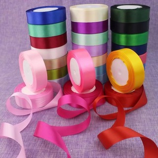 Ruy băng lụa 2.5cm Satin Vải Cuộn 22 Mét Đa Dạng Màu Sắc | Làm Phụ Kiện Handmade, Kẹp Tóc, Làm Nơ, Ry Băng Đẹp Giá Rẻ