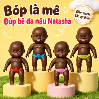 Búp Bê Nặn Bóp Giảm Stress Da Nâu Siêu Mềm Đồ Chơi Giải Tỏa Căng Thẳng Vui Nhộn Quà Tặng ĐQuà Tặng Sinh Nhật Độc Lạộc Lạ