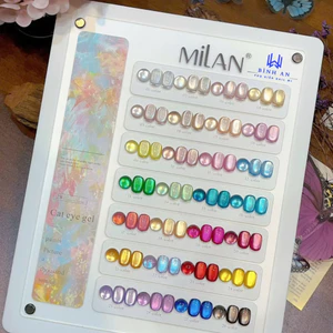 Set Sơn Gel Mắt Mèo Milan 28 Màu, Tone Màu Đẹp, Được Lựa Chọn Trong Ngành Nail, Tặng Kèm Bảng [ Bình An ]
