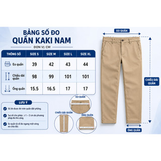 Quần dài kaki công sở MISFIT chất kaki co giãn, thấm hút mồ hôi tốt form slìmit DAIKAKI911
