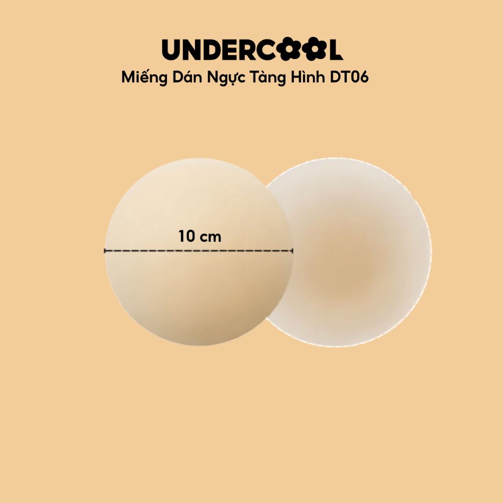 Miếng Dán Ngực Tàng Hình UNDERCOOL Siêu Mỏng Dính Không Bị Lộ (2 Miếng) DT06