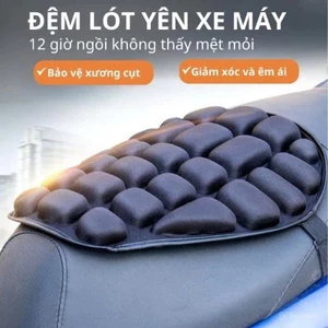 Đệm Lót Yên Xe Máy Bơm Hơi Đàn Hồi - Ngồi Cả Ngày Không Mỏi