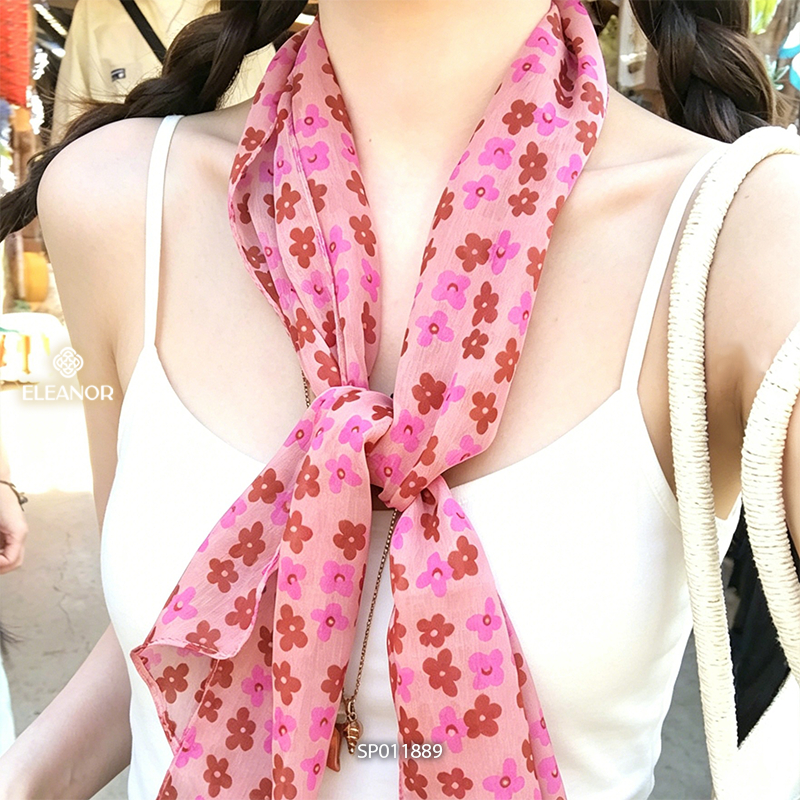 Khăn quàng cổ 135 x 20cm Eleanor Accessories khăn choàng cổ bandana turban phụ kiện thời trang 9743