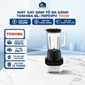 Máy Xay Sinh Tố Đa Năng Toshiba BL-70PS1PV 700W 3 Cối - Hàng Chính Hãng