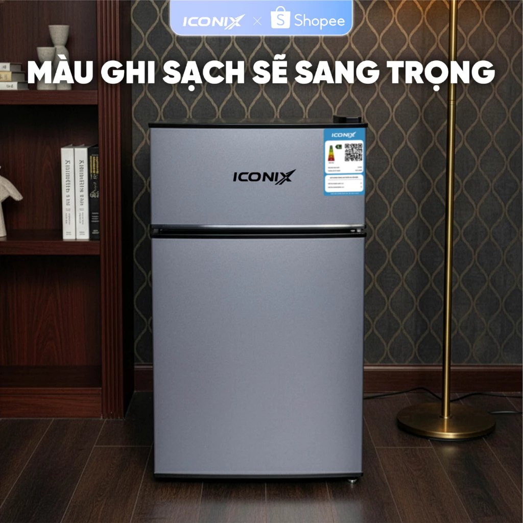 Tủ lạnh mini ICONIX 42L ,có ngăn đá ngăn mát điều chỉnh nhiệt độ - bảo hành 2 năm