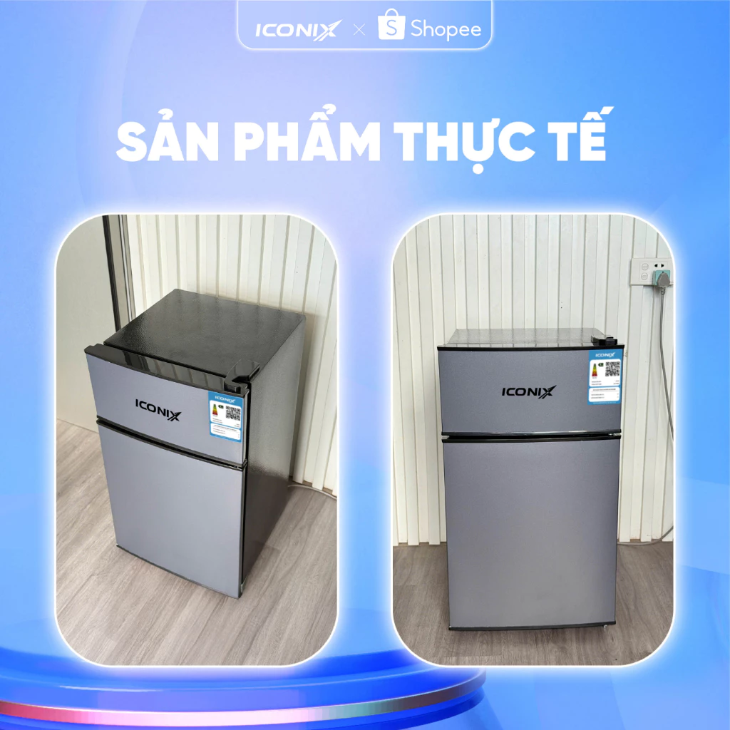 Tủ lạnh mini ICONIX 42L ,có ngăn đá ngăn mát điều chỉnh nhiệt độ - bảo hành 2 năm