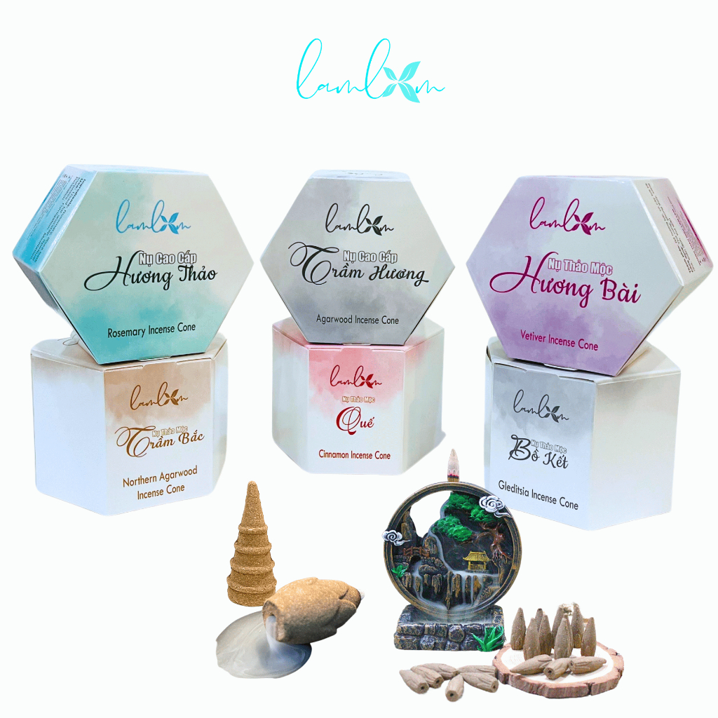 Nụ Bồ Kết Lam Lam nhang nụ xông nhà tẩy uế thanh lọc không khí thành phần tự nhiên