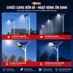 [💡RẺ VÔ ĐỊCH] Đèn Đường Bàn Chải Năng Lượng Mặt Trời 200W 400W Siêu Sáng Vỏ Nhôm, Cảm Biến, BH 2 Năm — ảnh 7