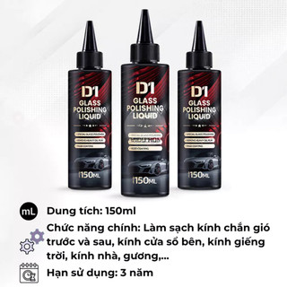 Dung Dịch Phủ Bóng Nano Chống Nước Kính Ô Tô 150ml - Chống Bám Mưa,Tăng Tầm Nhìn, An Toàn Khi Lái Xe