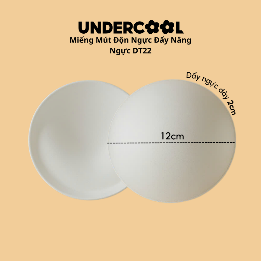 Miếng Mút Độn Ngực UNDERCOOL Tạo Khe Siêu Đẩy Nâng Ngực Cao Cấp DT22
