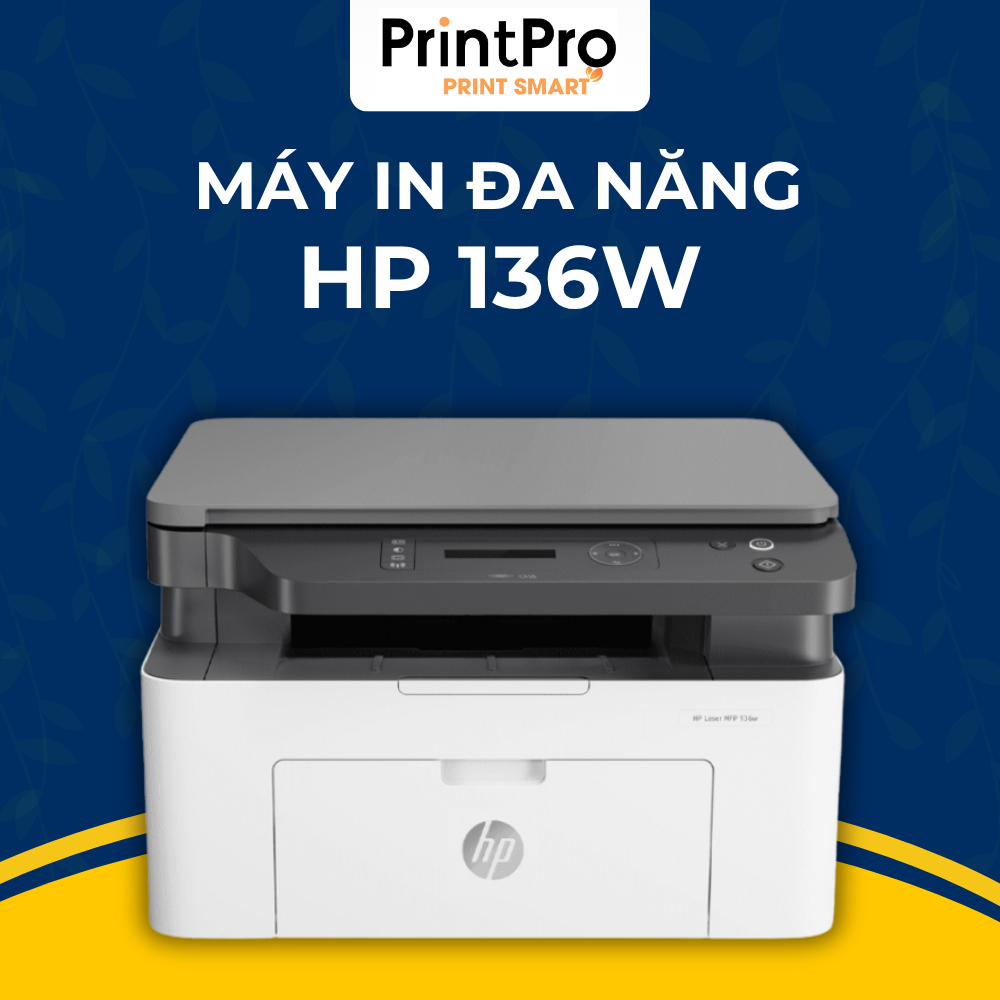 Máy in laser HP 136W (4ZB86A) - In/Scan/Copy - Kết nối Wifi