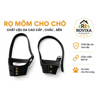 Rọ Mõm Chó Da Cao Cấp - Chống Cắn, Chống Ăn Bậy, Điều Chỉnh Size S M L