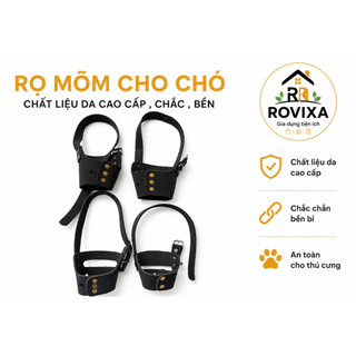 Rọ Mõm Chó Da Cao Cấp - Chống Cắn, Chống Ăn Bậy, Điều Chỉnh Size S M L