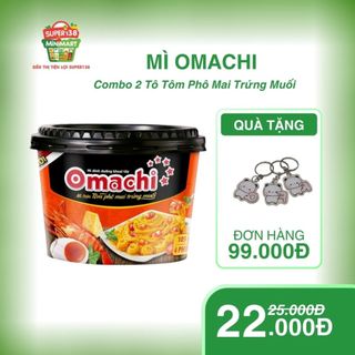 Mì Omachi Tôm Phô Mai Trứng Muối