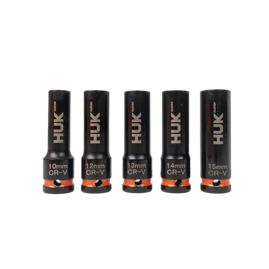 Bộ Đầu Khẩu Siết Bulong HUKAN G3-BK010CT |10 Món Thép CR-V 1/2 Inch Chuyên Dụng Cho Máy Siết Bulong Bền Bỉ